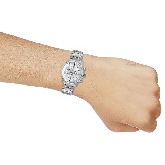 Casio Enticer Men Analog Silver Dial Men’s Watch –(A2305) MTP-E510D-7AVDF