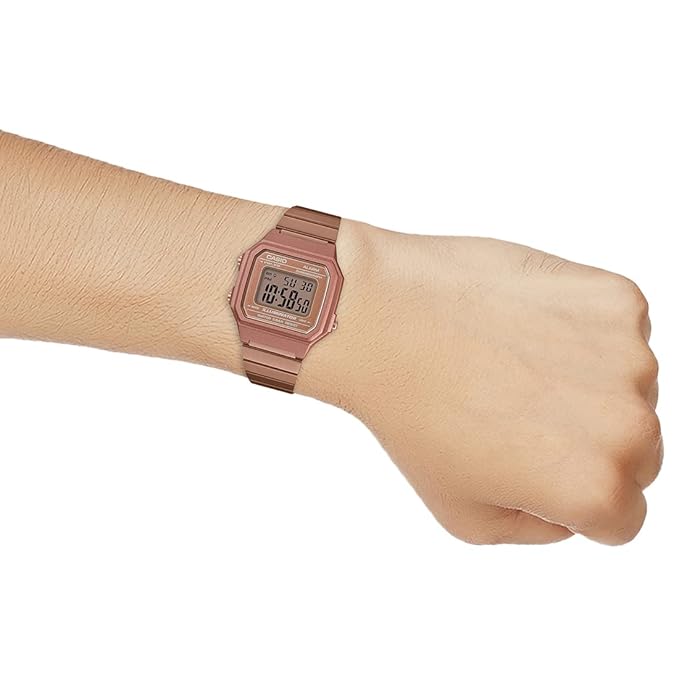 Casio Vintage Rose Gold Unisex-Adult Watch D200 B650WC-5ADF