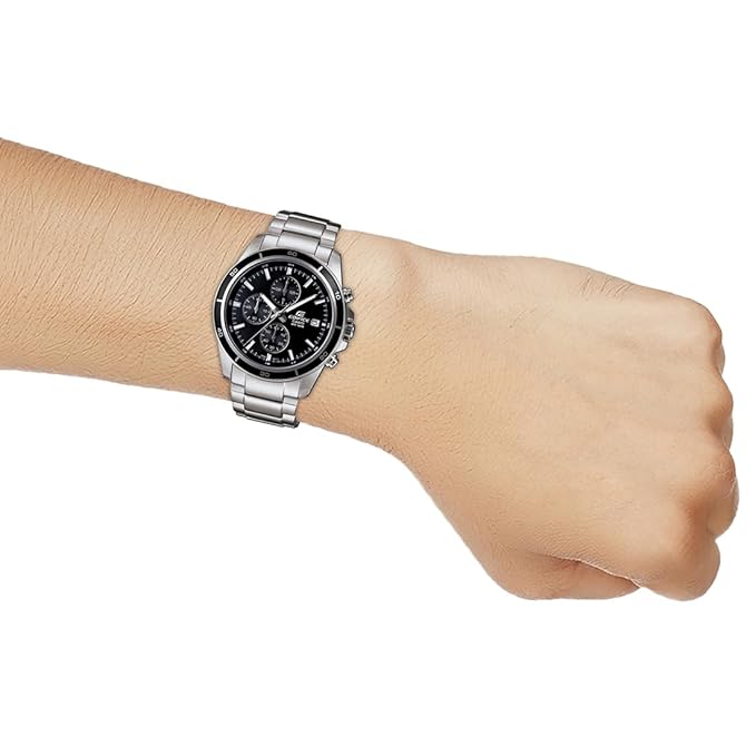 Casio Edifice Black Silver Men's Watch EX093 EFR-526D-1AVUDF