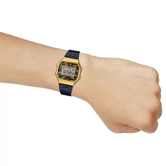 Casio Vintage Black Unisex Watch D148 A168WEGB-1BDF