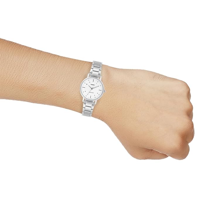 Casio Enticer White Dial Women Watch A2424 LTP-VT03D-7BDF
