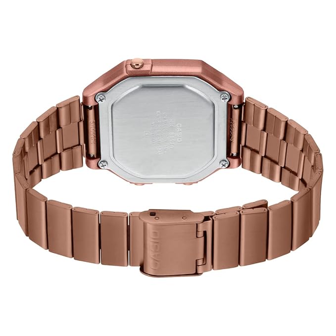 Casio Vintage Rose Gold Unisex-Adult Watch D200 B650WC-5ADF
