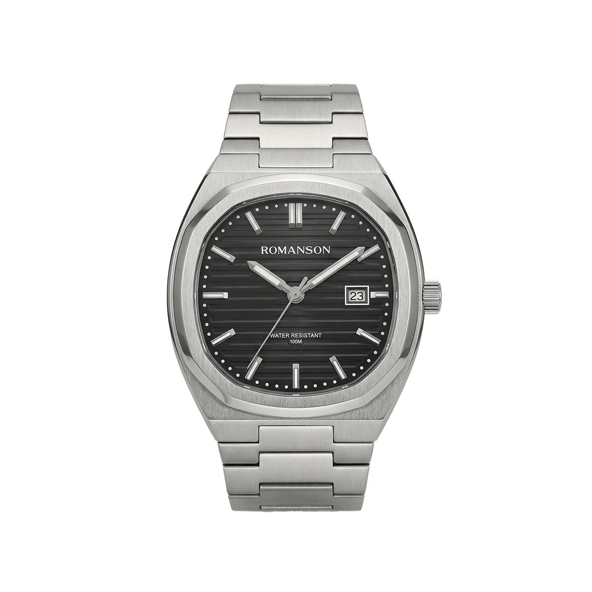 Romanson Classic Silver Unisex Watch TM3BF008MXWBK