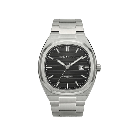Romanson Classic Silver Unisex Watch TM3BF008MXWBK