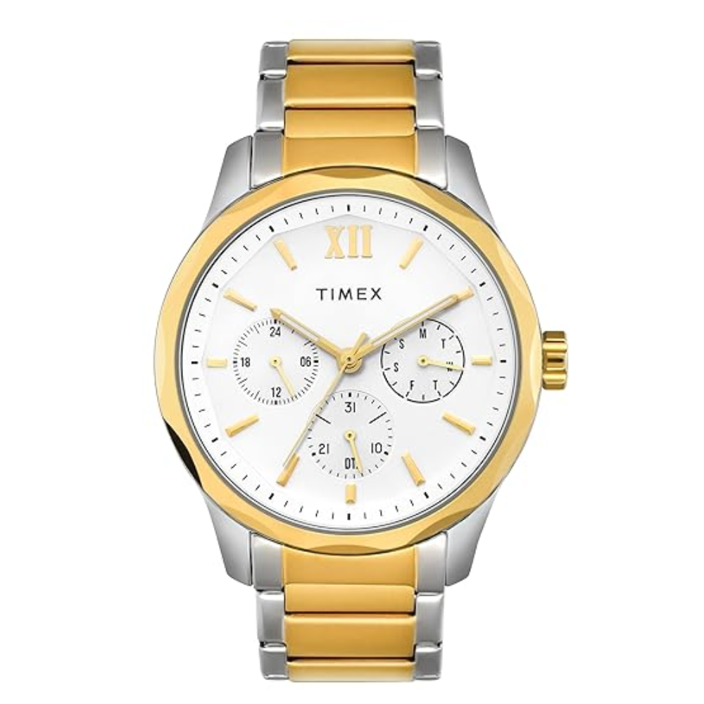 TIMEX Empera Silver Gold Men Analog Watch TW0TG7624