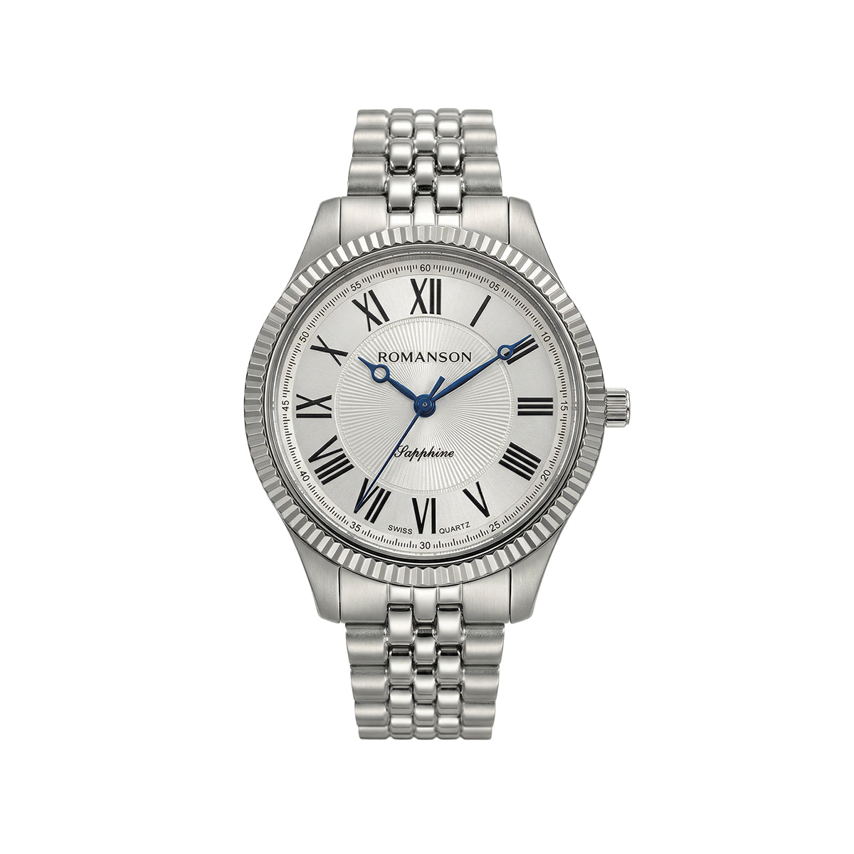 Romanson Silver Silver Men Watch TM3BS190LLWWH