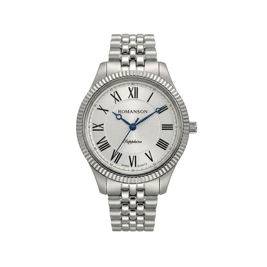 Romanson Silver Silver Men Watch TM3BS190LLWWH