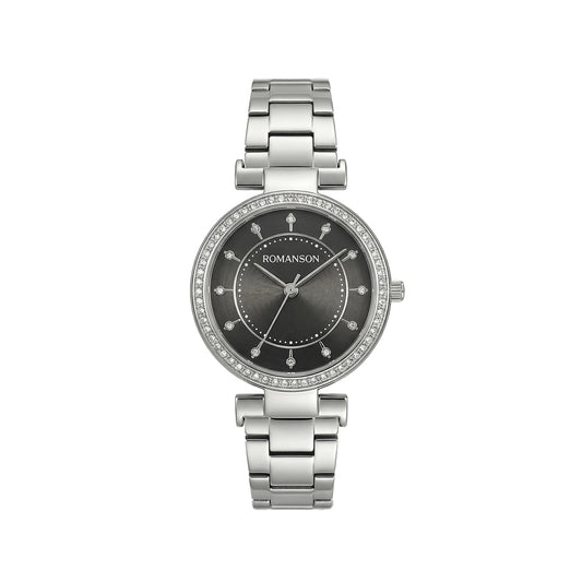 Romanson Classic Silver Women Watch RM6BS204TLWBK
