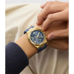 GUESS Equity Blue Gold Men's Watch GW1011G2