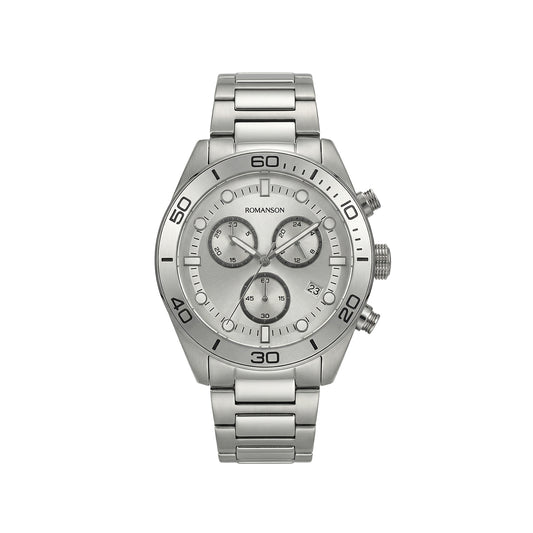 Romanson Classic Silver Men Watch TM6BS203FMWWH