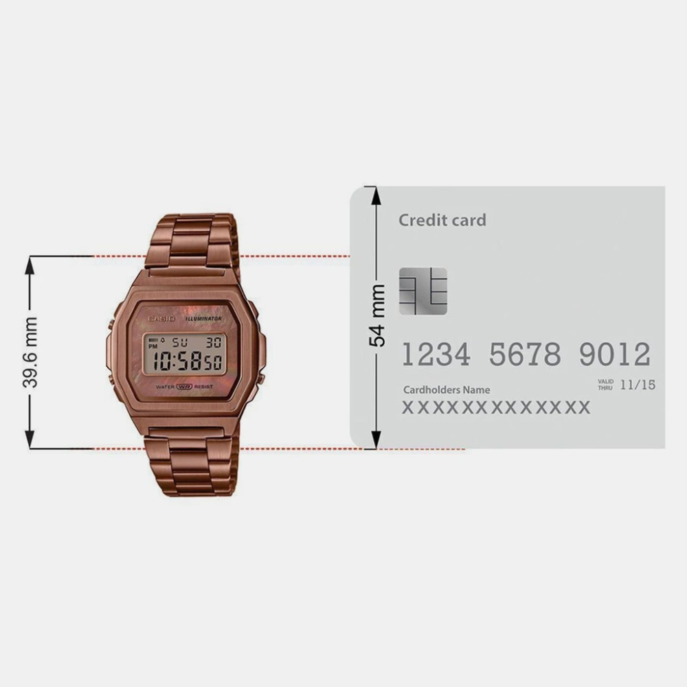 CASIO Vintage Rose Gold Men & Women Watch D197 A1000RG-5EF