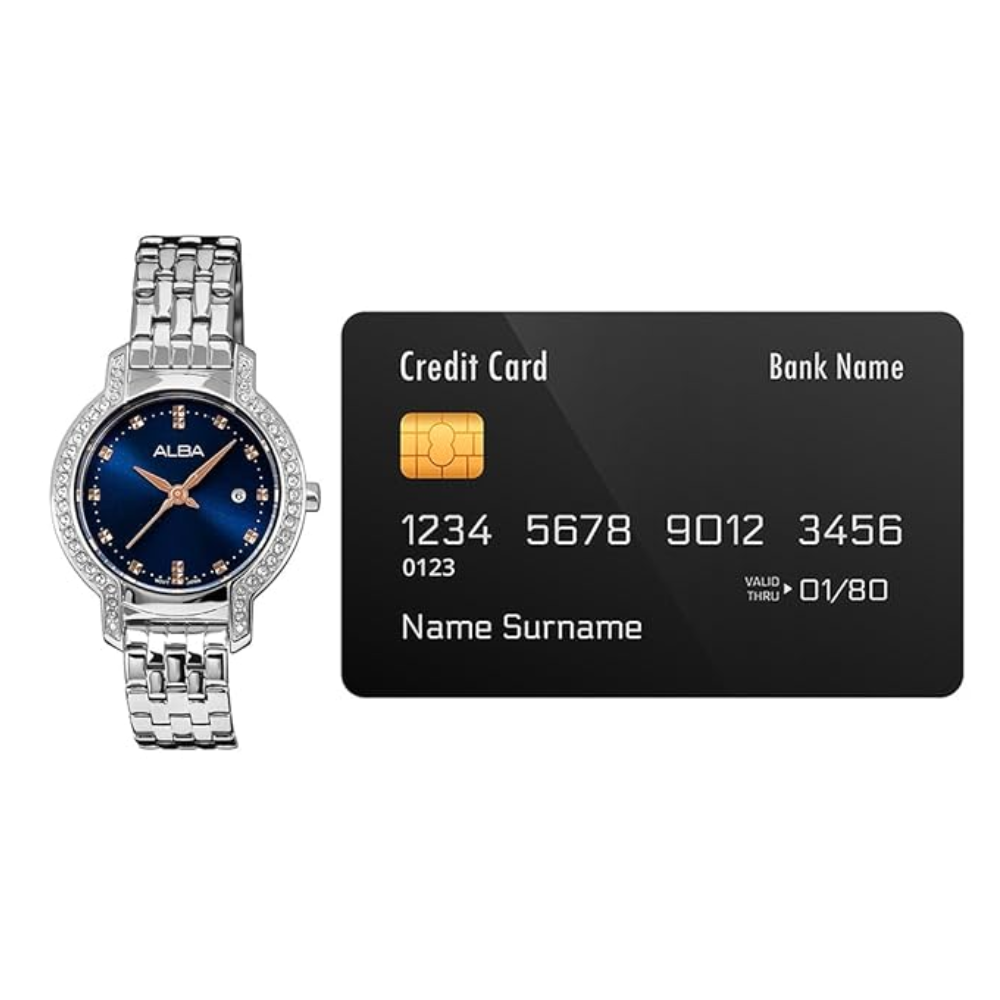 ALBA Fashion Azure Blue Dial Women's Stainless Steel Watch AH7CM5X1