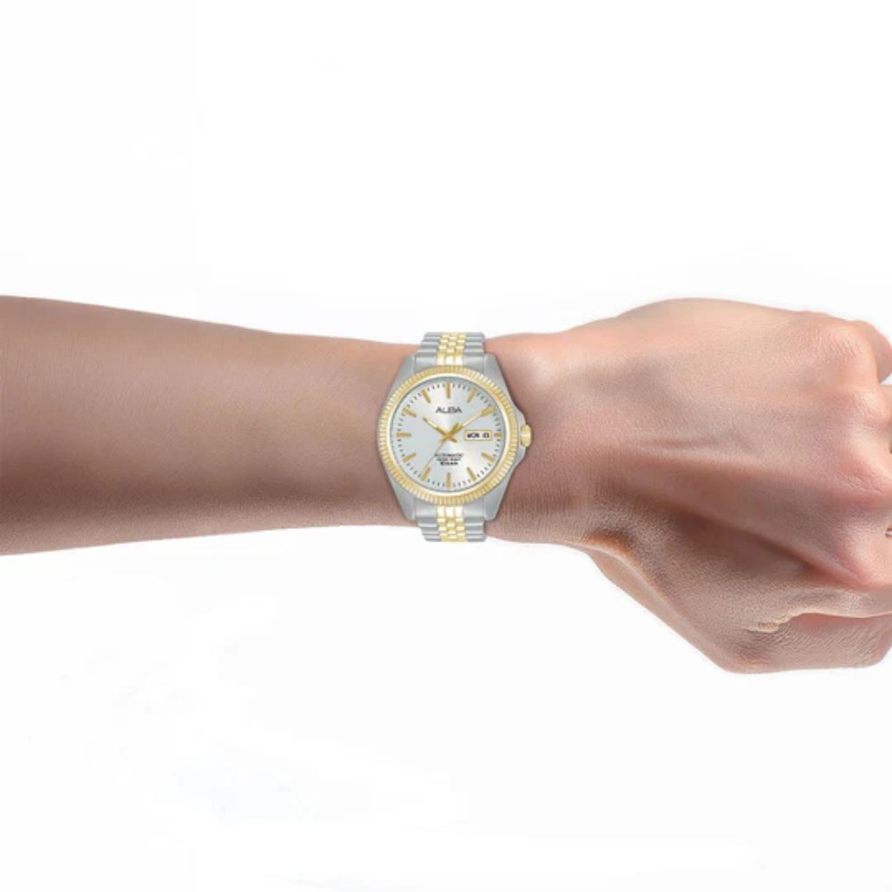 ALBA Gold-Tone Silver Dial  Men's Watch AL4784X1