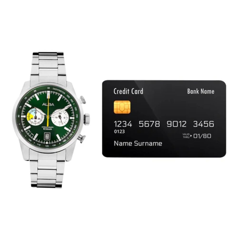 ALBA Active Forest Green + White Dial Men's Watch A4B007X1