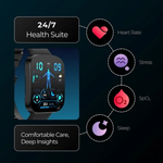 Fastrack Revoltt FS3 Black Unisex Smartwatch 38207PP01