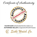 Calvin Klein Twisted Bezel Gold Dial Women's Watch 25100153
