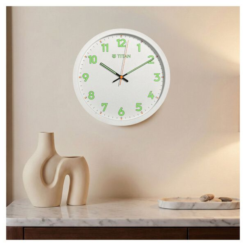 Titan Classic White Dial Wall Clock W0012PA02