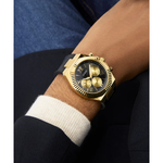 GUESS Equity Black Gold Men Watch GW0791G3