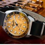 Fender x Timex Automatic Brown Dial Men's Leather Strap Watch TW6A14600UJ