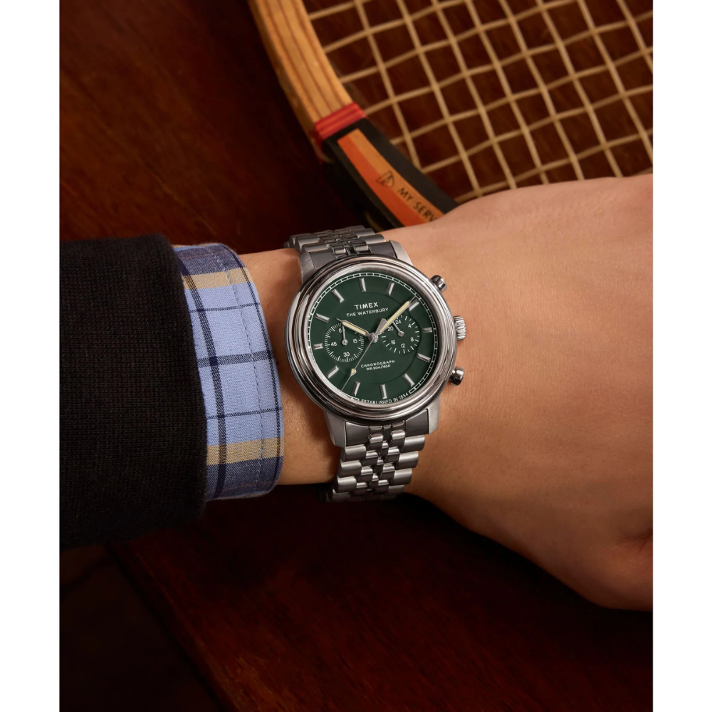 Timex Chronograph Silver Men Watch TW2Y23600
