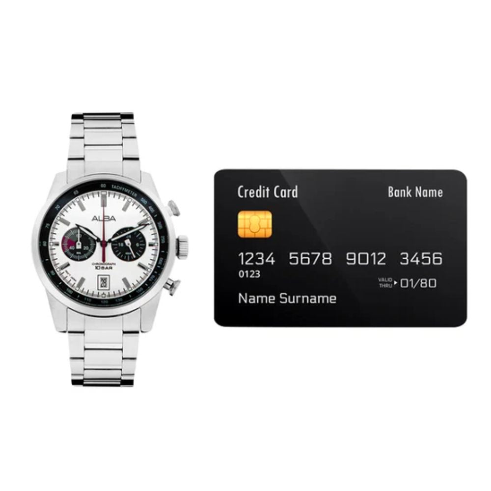 ALBA Active White + Black Dial Men's Watch A4B009X1