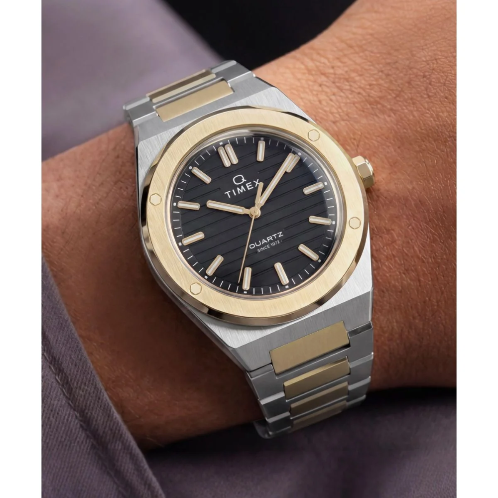 Timex Q Marbella Black Dial Analog Men's Watch - TW2Y81500IK