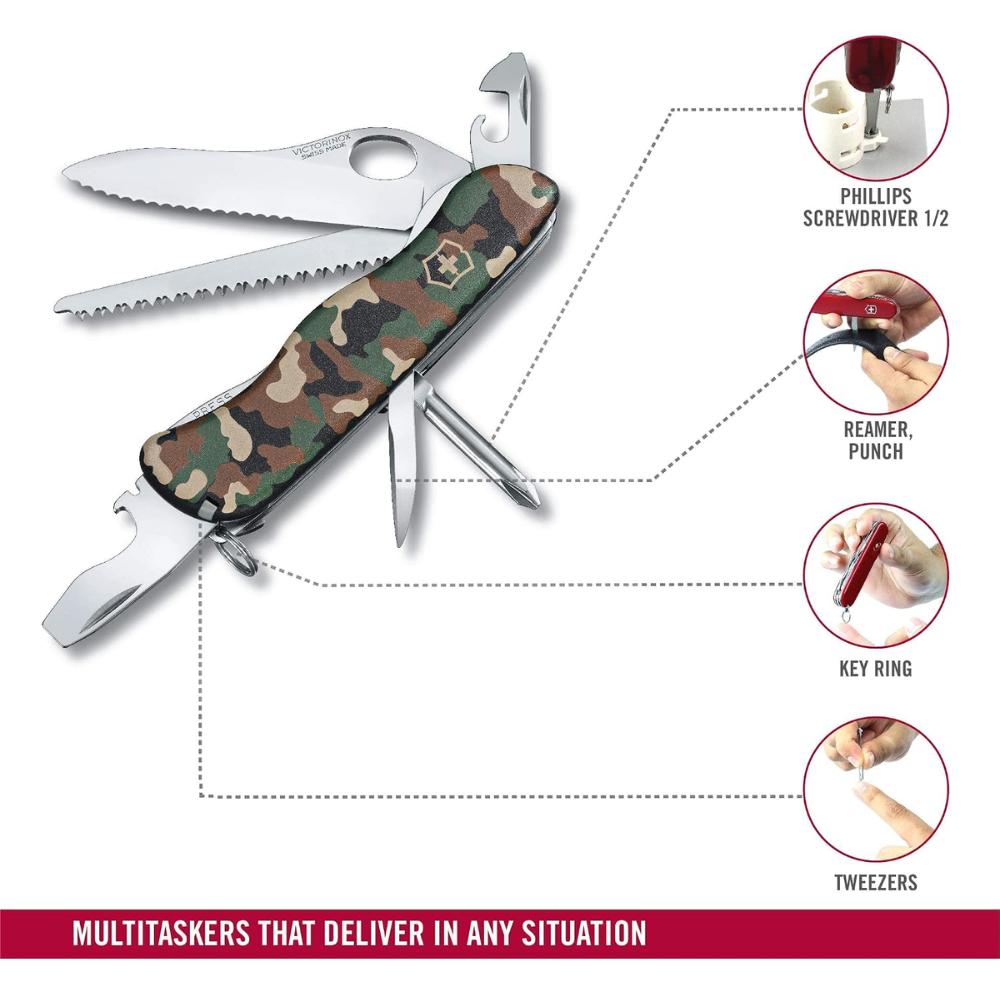Victorinox Trailmaster Camouflage Folding Swiss Army Knife 0.8463.MW94