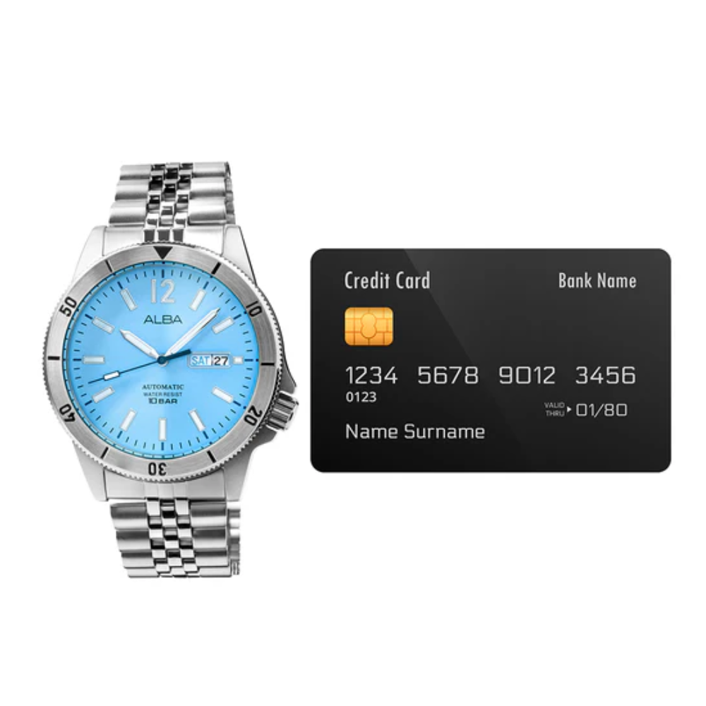 ALBA Automatic Olympic Blue Dial Men's Watch AL4653X1