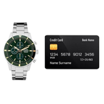 ALBA Stainless Steel Forest Green Dial Men's Watch AM3953X1