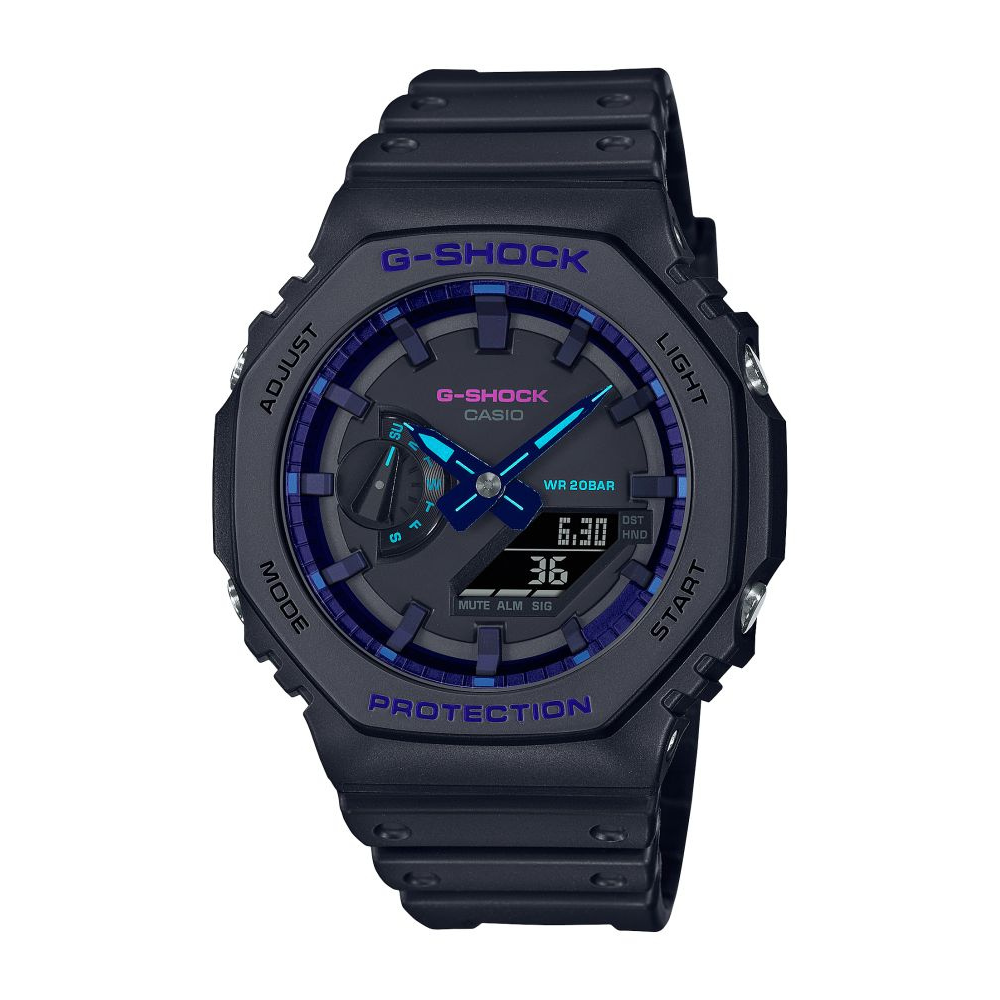 Casio Silicone Black Strap Men's Watch for DWE-5600R-9, GA-2100-1A, GA-2100SR-1A, GA-2100VB-1A | 10597558