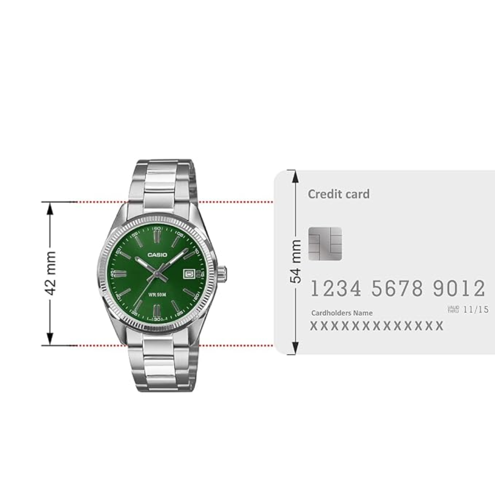 Casio UTP Green Dial Women's Watch A2566