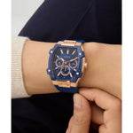 GUESS Blue Rose Gold Men's Watch GW0956G4