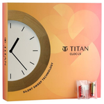 Titan Wooden Half Moon White Dial Wall Clock NSW0033WA01