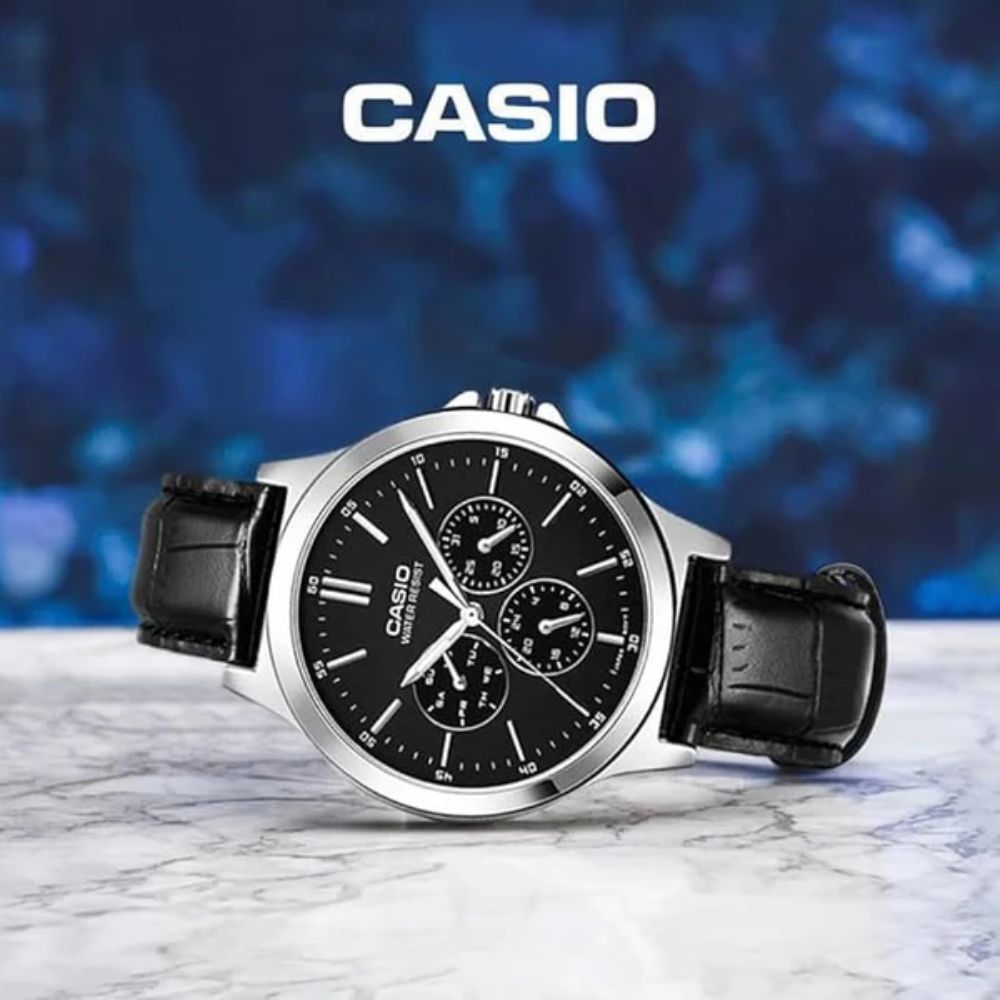 Casio Enticer Analog Black Dial Men’s Watch – MTP-V300L-1AUDF (A1176)