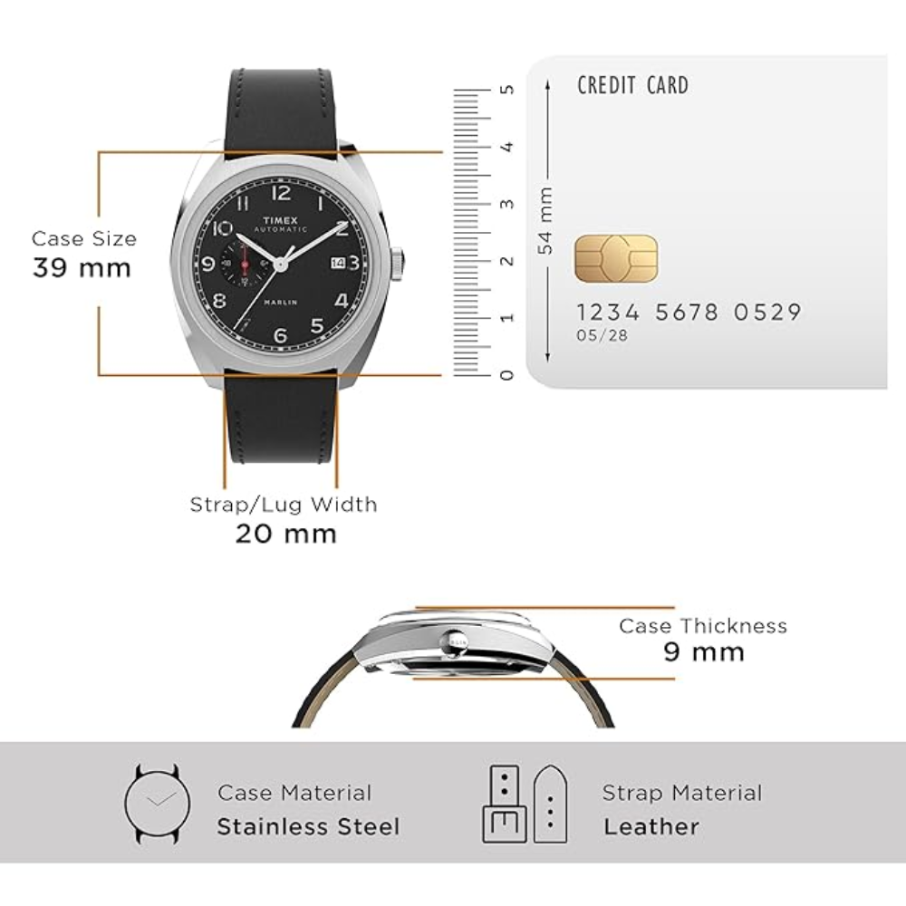 Timex Marlin Black Men's Watch TW2V62100U9