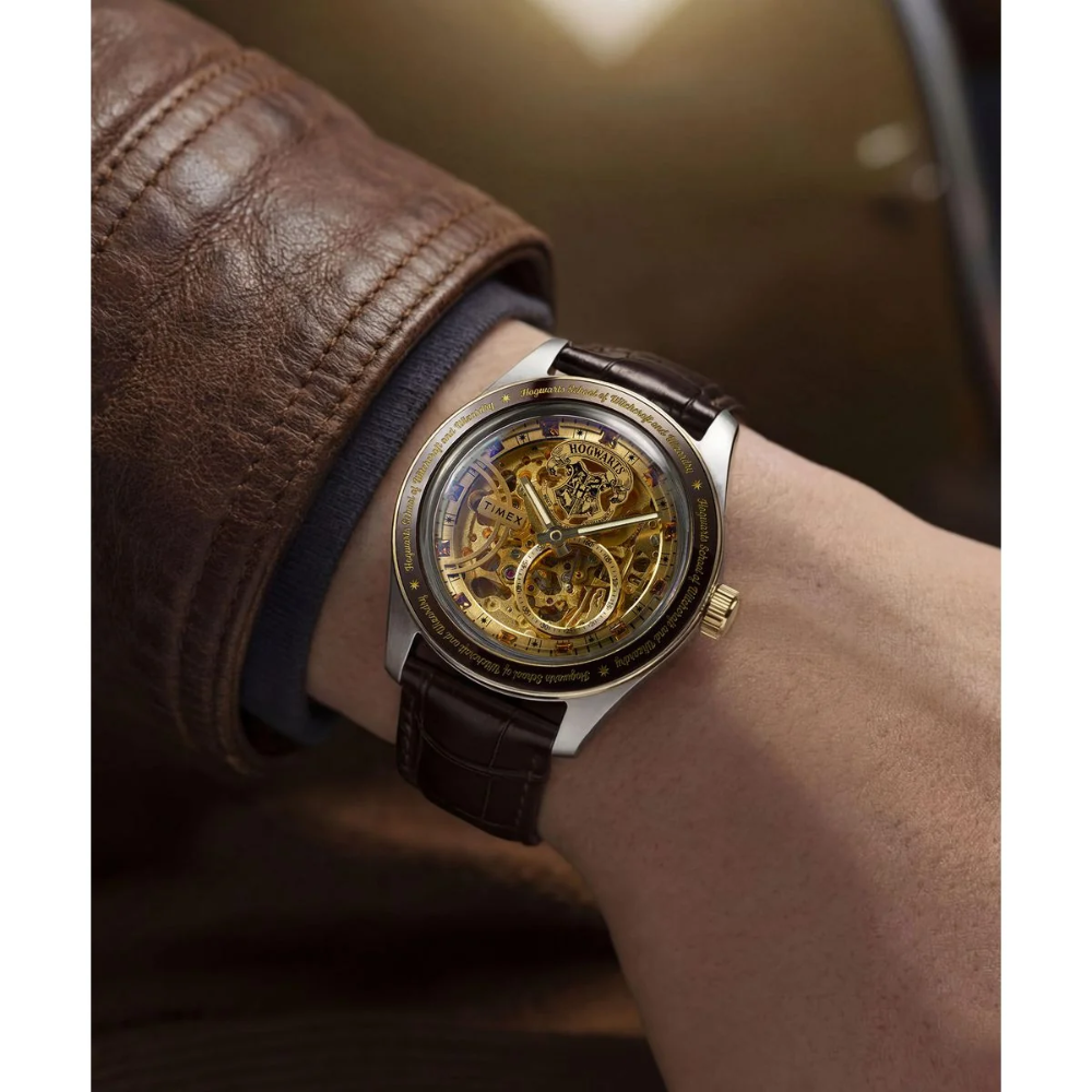 Harry Potter x Timex Waterbury Gold Dial Men's Watch TW2Y75500X6
