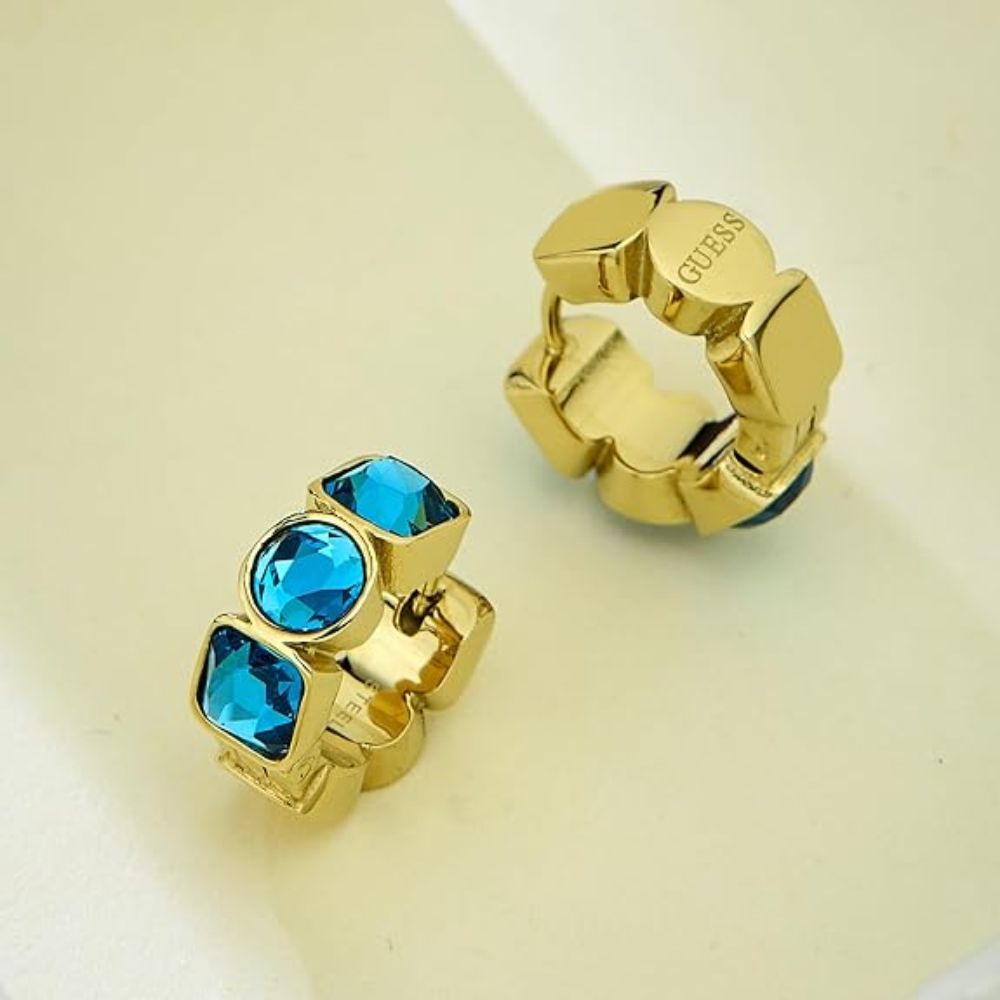 GUESS Crazy Gold Women's Earrings UBE03305YGBL