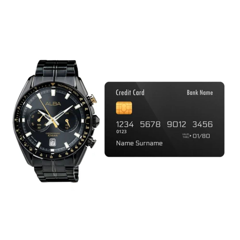 ALBA Active Black Dial Men's Watch A4B013X1