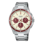Casio Enticer Cream Dial Men Watch A2347 MTP-1374D-5A2VDF
