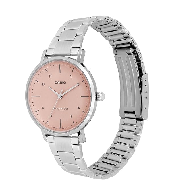 Casio Enticer Pink Dial Women Watch A2423 LTP-VT03D-4BDF