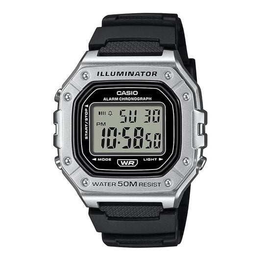 Casio Youth Black Men Digital Watch D374 W-218HM-7AVDF