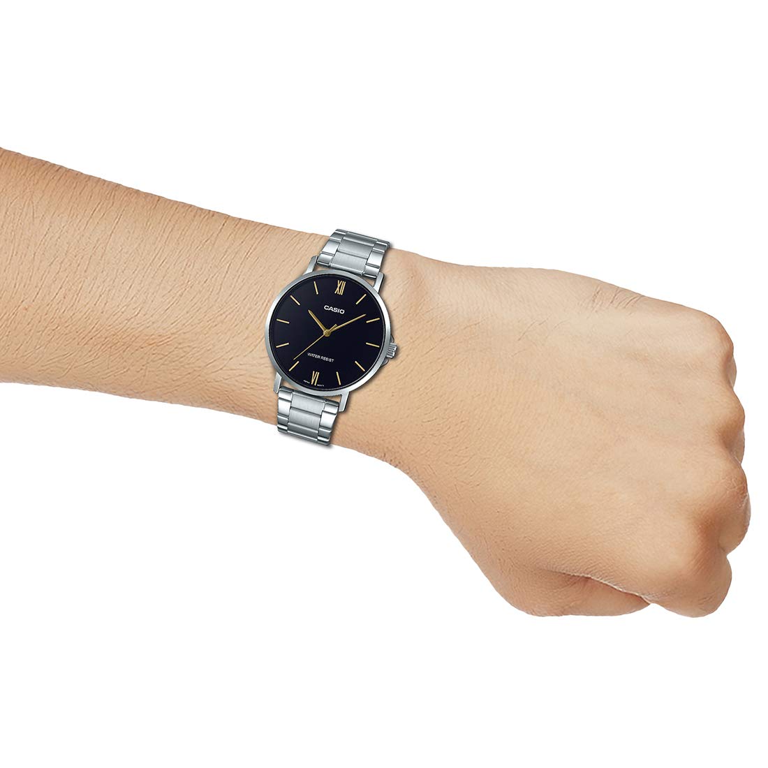 Casio Minimalistic Black Men Watch A2189 MTP-VT01D-1B