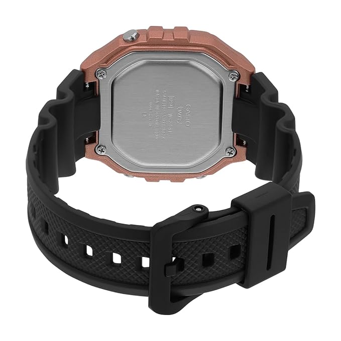 Casio Youth Black Men Watch D375 W-218HM-5BVDF