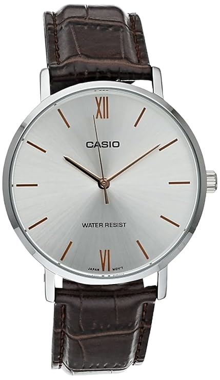 Casio Minimalistic Silver Dial Men Watch A1618 MTP-VT01L-7B2