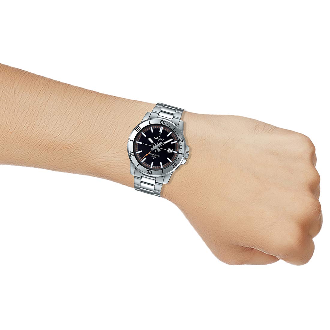 Casio Enticer Black Dial Men Watch A1734  MTP-VD01D-1E2V