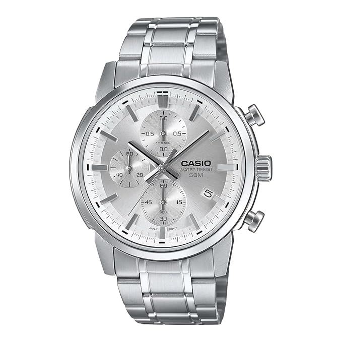 Casio Enticer Men Analog Silver Dial Men’s Watch –(A2305) MTP-E510D-7AVDF