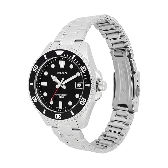Casio Enticer Black Dial Men Analog Watch A2195 MDV-10D-1A1VDF