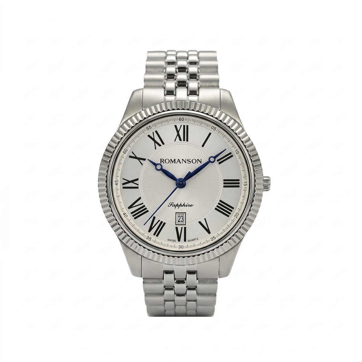 Romanson Silver Men Watch TM3BS190MMWWH