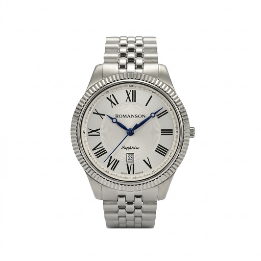 Romanson Silver Men Watch TM3BS190MMWWH