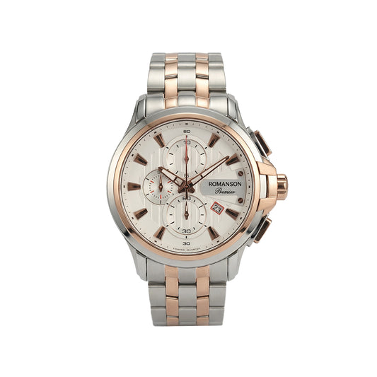 Romanson Classic Silver & Gold Men Watch PA5BF521HMJWH